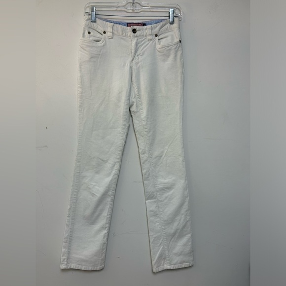 VINEYARD VINES BY SHEP & IAN SAYLOR FIT CORDUROY PANTS WHITE SIZE 0 - Picture 2 of 13